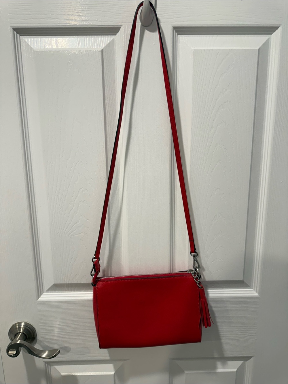 Mario Valentino Red Cross Body Bag - Picture 9 of 9